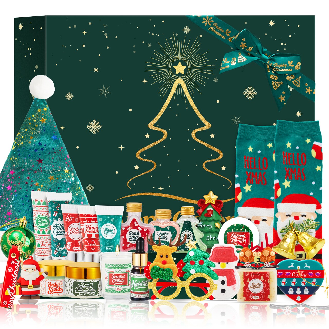 CADDISE Advent Calendar 2026 – Skincare Gift Set for Women, 24 Day Christmas Gifts, Holiday Beauty Gift Box, Spa Gift Basket for Mom & Teen Girls